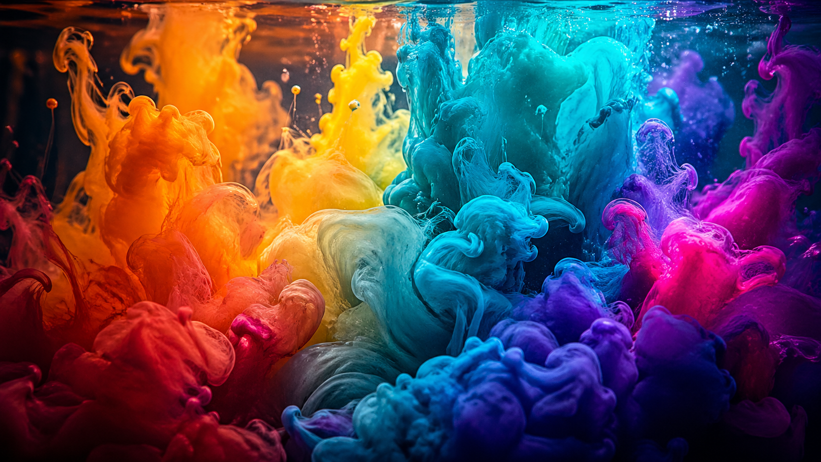 ChatGPT Images 2.0 - Abstract - 水中で渦巻く色彩